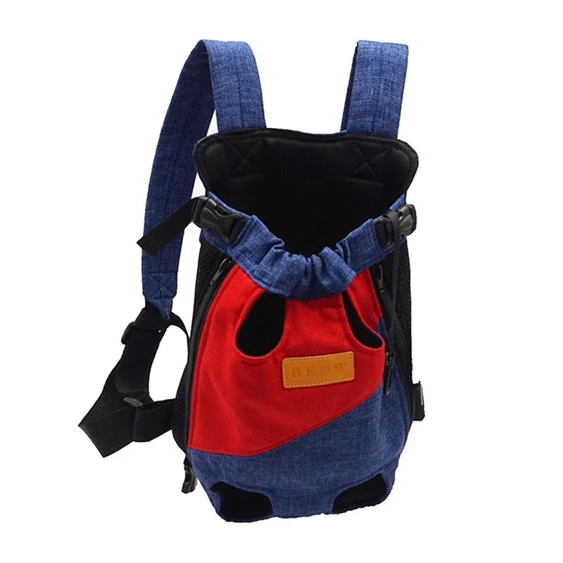 Portable Cat Carrying Bag – Stylish Canvas Backpack for Kittens & Cats