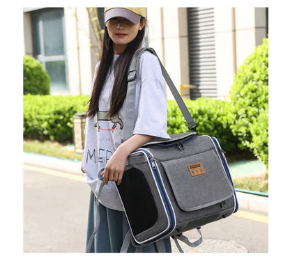 Outdoor Pet Travel Bag – Cat & Dog Carrier for Bike Rides