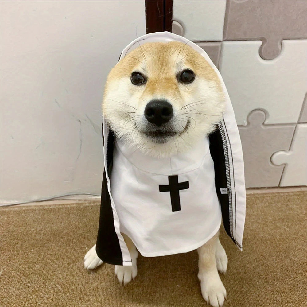 Hallow Nun Costume for Small Cats & Dogs