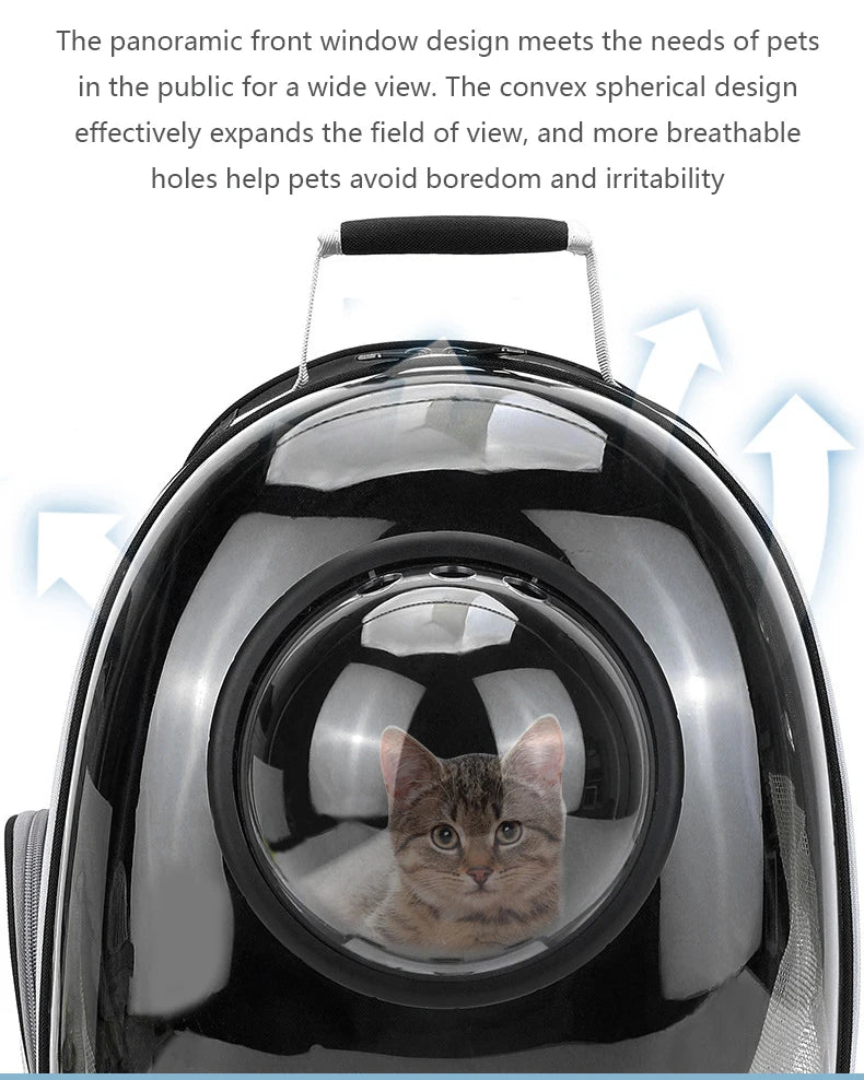 Breathable Space Backpack | Portable Pet Carrier for Cats & Puppies