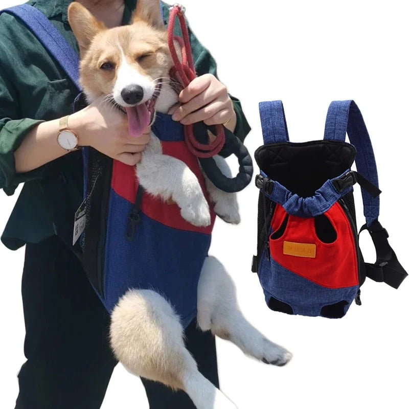 Portable Cat Carrying Bag – Stylish Canvas Backpack for Kittens & Cats