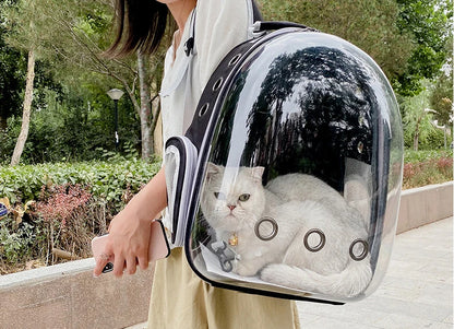 Breathable Space Backpack | Portable Pet Carrier for Cats & Puppies