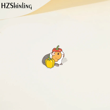 Cartoon Animal Guinea pig Acrylic Lapel Pin
