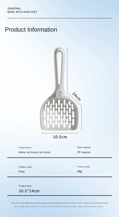 Plastic Cat Litter Scoop with Holder | Easy Clean Tool