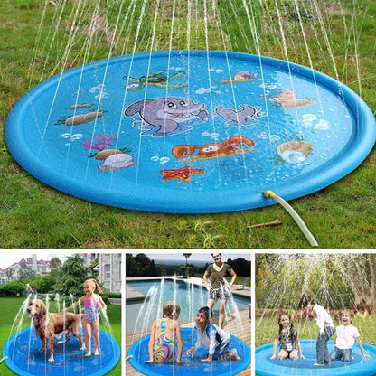 Summer Dog Toy Splash Sprinkler Pet Swimming Pool Interactive Play Water Mat Toys