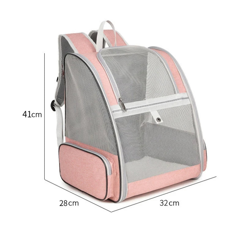 Outdoor Pet Carrier Bag – Breathable Backpack for Cats & Dogs