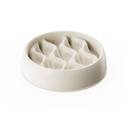 Pet Slow Feeding Bowl – Wavy Design, Dual-Purpose for Cats & Dogs