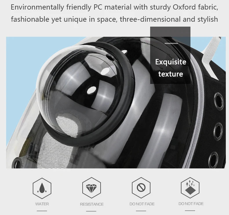 Breathable Space Backpack | Portable Pet Carrier for Cats & Puppies