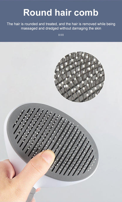 Dog & Cat Hair Remover Brush – Grooming & Bath Comb for Long Hair Pets