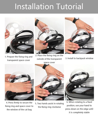 Breathable Space Backpack | Portable Pet Carrier for Cats & Puppies