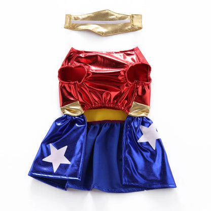 Pet Dog Dress Halloween Super Claw Skirt