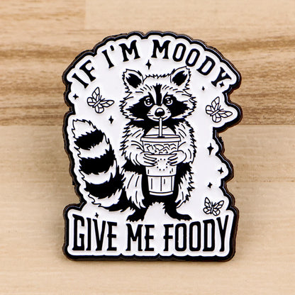 Funny Raccoon Quotes Enamel Pins Cartoon Animals Brooches Lapel Pin Badge on Backpack Clothing Accessories Fashion Jewelry Gifts