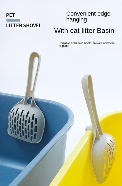 Plastic Cat Litter Scoop with Holder | Easy Clean Tool