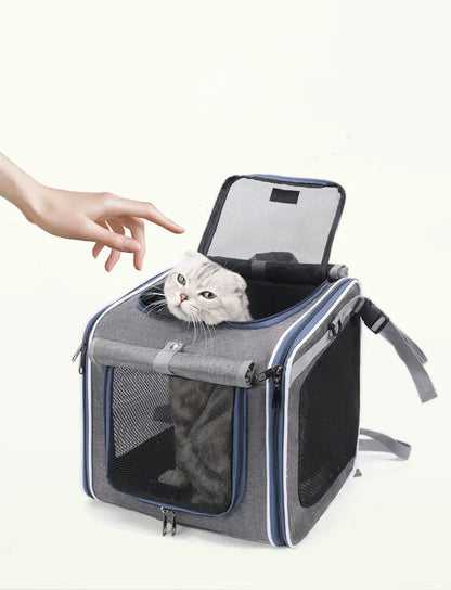 Outdoor Pet Travel Bag – Cat & Dog Carrier for Bike Rides
