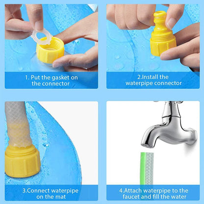 Summer Dog Toy Splash Sprinkler Pet Swimming Pool Interactive Play Water Mat Toys