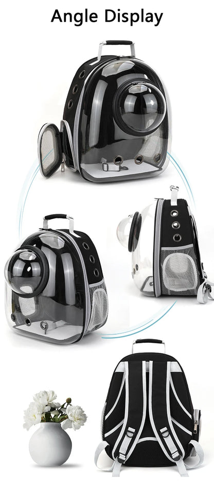 Breathable Space Backpack | Portable Pet Carrier for Cats & Puppies