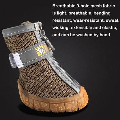 Dog Shoes Non-Slip Soles Thick Plush Protection Paw Pet Shoes