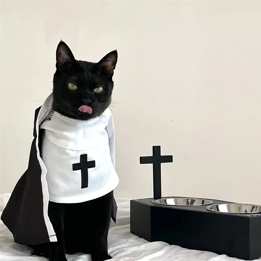 Hallow Nun Costume for Small Cats & Dogs