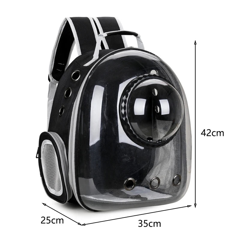 Breathable Space Backpack | Portable Pet Carrier for Cats & Puppies