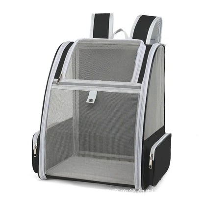 Outdoor Pet Carrier Bag – Breathable Backpack for Cats & Dogs