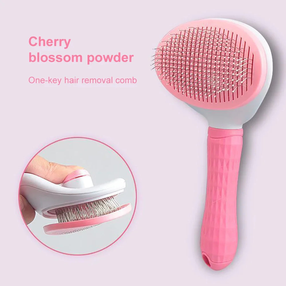 Dog & Cat Hair Remover Brush – Grooming & Bath Comb for Long Hair Pets
