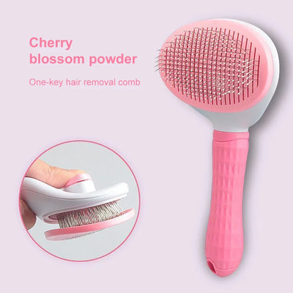 Dog & Cat Hair Remover Brush – Grooming & Bath Comb for Long Hair Pets