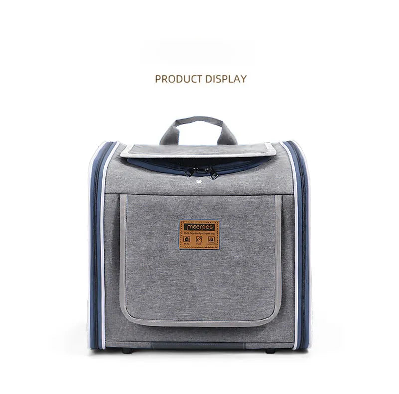 Outdoor Pet Travel Bag – Cat & Dog Carrier for Bike Rides