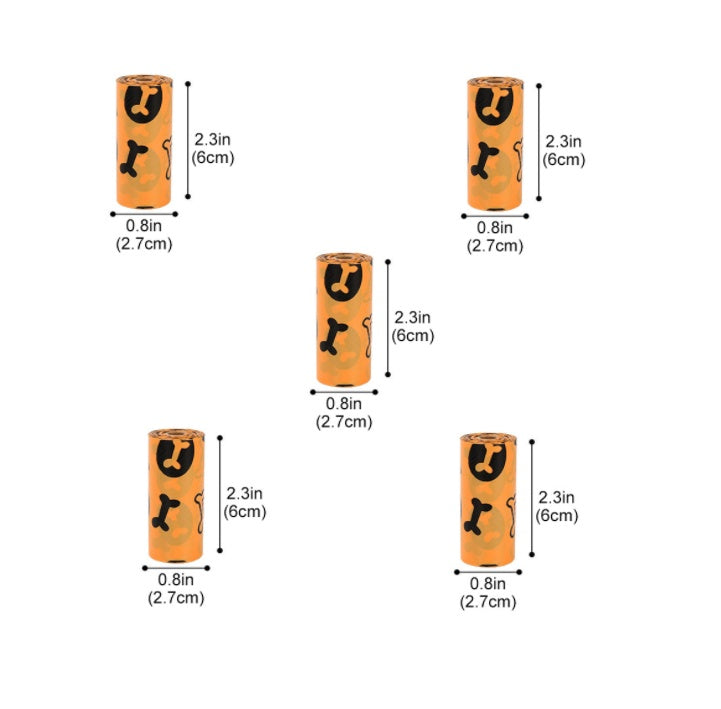 Eco Dog Poop Bags – Leak-Proof, Degradable with Dispenser