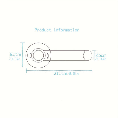 AirXing & Pet Safety Toilet Lock - White Plastic Childproof Latch with Easy-Install Design, Prevents Unauthorized Use for Youngsters & Pets, Secure Bathroom Access, Pet Safety Device, Modern Toilet Accessory, Durable Plastic