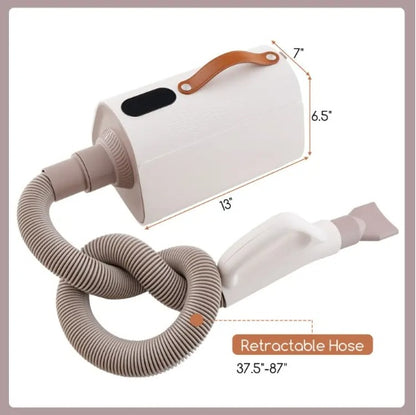 Dog Cat Hair Blower With Negative Ion Function And Adjustable Temperature
