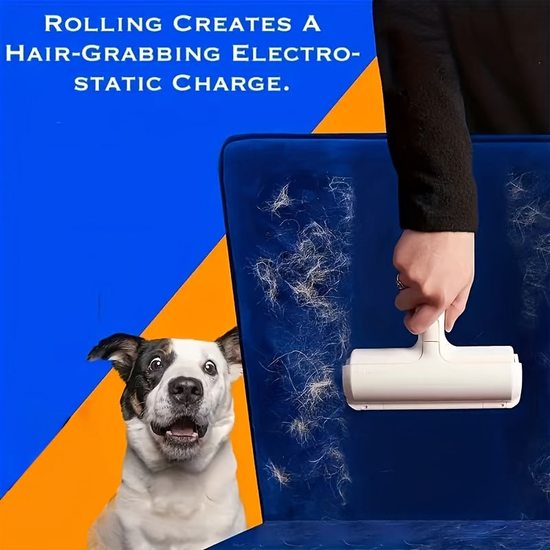 ProPet Fur Remover Tool - Reusable Lint Roller for Pet Hair Removal on Furniture, Carpets, and More - Easy to Use, Self-Cleaning, and Portable