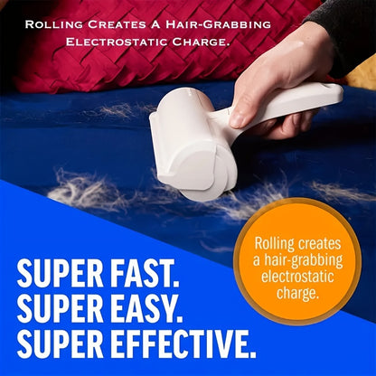 ProPet Fur Remover Tool - Reusable Lint Roller for Pet Hair Removal on Furniture, Carpets, and More - Easy to Use, Self-Cleaning, and Portable